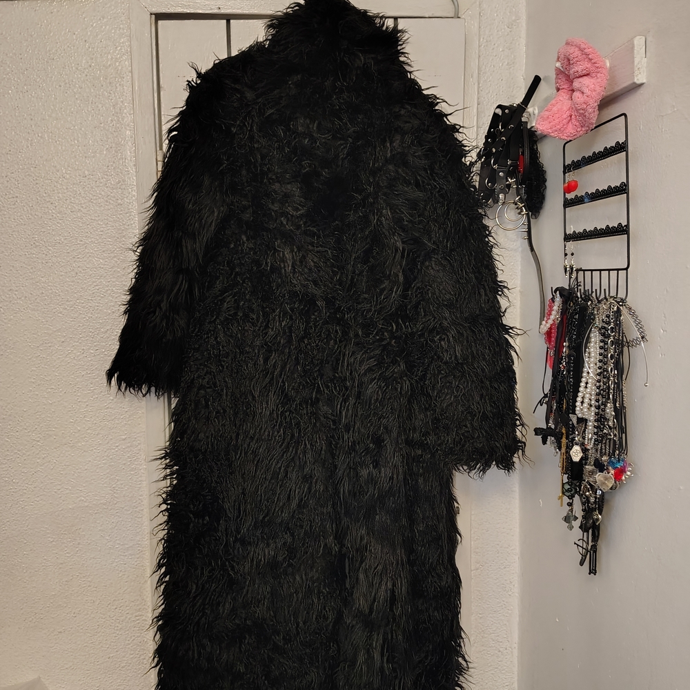 Women's Black Faux Fur Coat